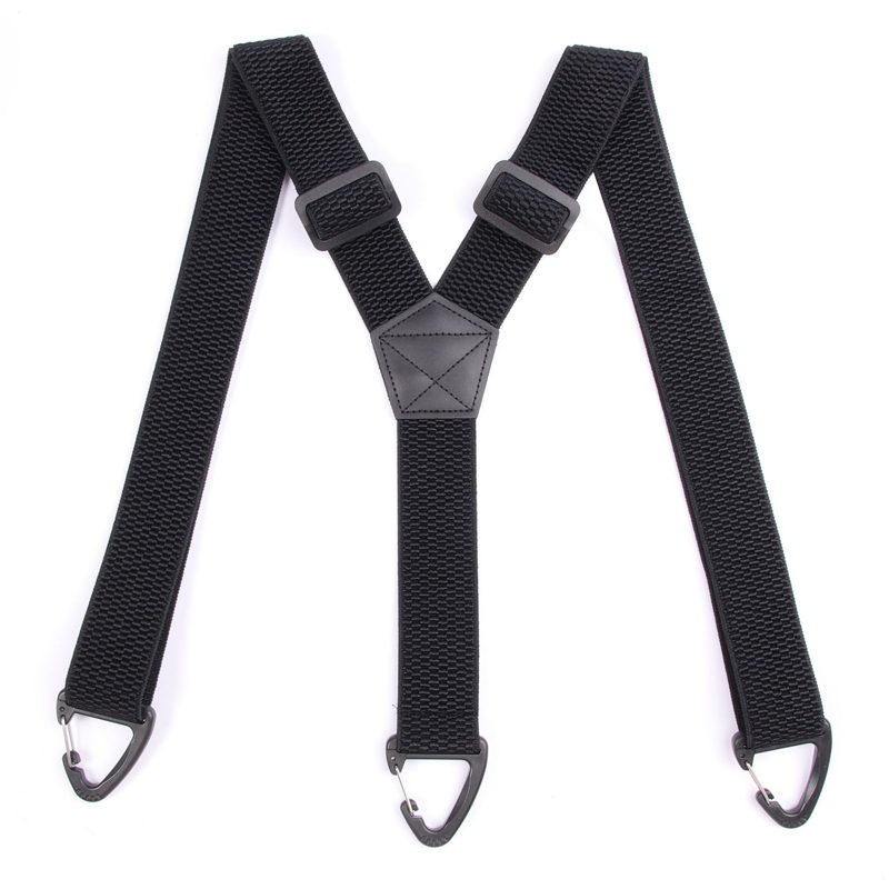 Outdoor-seler med Sikkerheds-karabiner – 3,8 cm Brede Elastikbånd med Skridsikkert Maiskorn-design