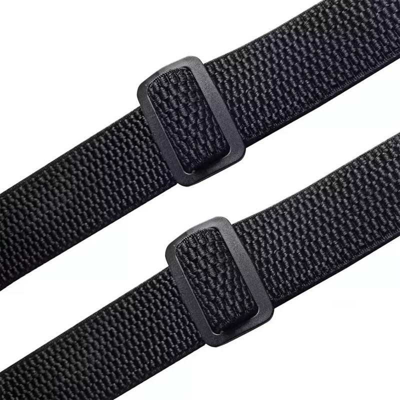 Outdoor-seler med Sikkerheds-karabiner – 3,8 cm Brede Elastikbånd med Skridsikkert Maiskorn-design