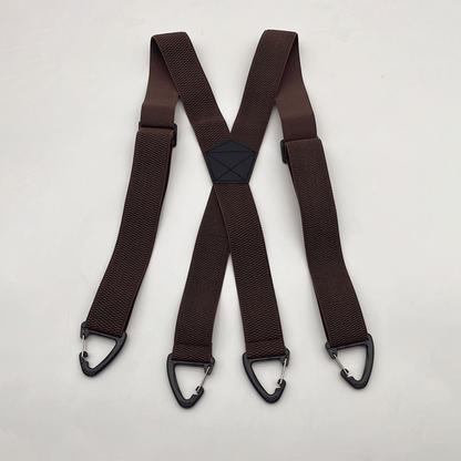 Outdoor-seler med Sikkerheds-karabiner – 3,8 cm Brede Elastikbånd med Skridsikkert Maiskorn-design