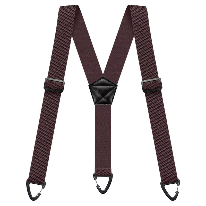 Outdoor-seler med Sikkerheds-karabiner – 3,8 cm Brede Elastikbånd med Skridsikkert Maiskorn-design