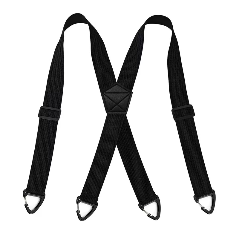 Outdoor-seler med Sikkerheds-karabiner – 3,8 cm Brede Elastikbånd med Skridsikkert Maiskorn-design