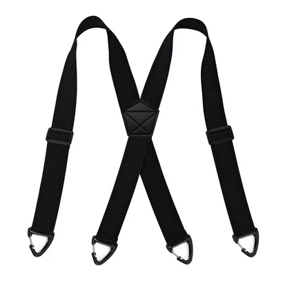 Outdoor-seler med Sikkerheds-karabiner – 3,8 cm Brede Elastikbånd med Skridsikkert Maiskorn-design