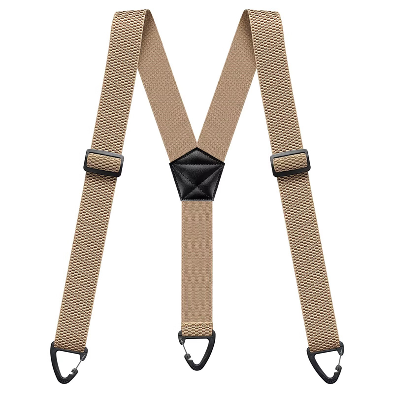 Outdoor-seler med Sikkerheds-karabiner – 3,8 cm Brede Elastikbånd med Skridsikkert Maiskorn-design