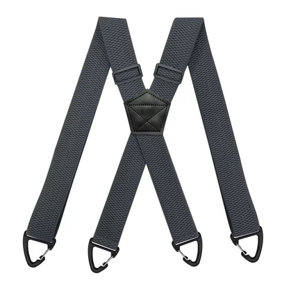 Outdoor-seler med Sikkerheds-karabiner – 3,8 cm Brede Elastikbånd med Skridsikkert Maiskorn-design