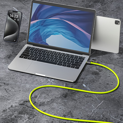 4-i-1 Hurtigladekabel (240W) – USB-C & USB-A i Ultra-blød Silikone