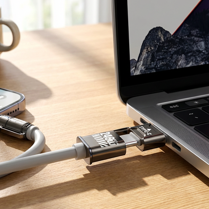 4-i-1 Hurtigladekabel (240W) – USB-C & USB-A i Ultra-blød Silikone