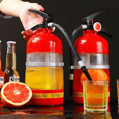 Retro Brandslukker Drikke-dispenser – 1.5L Kapacitet med Tappeanlæg