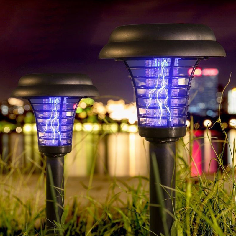 2-i-1 Solcelle Insektlampe – Automatisk lys & effektiv myggefælde