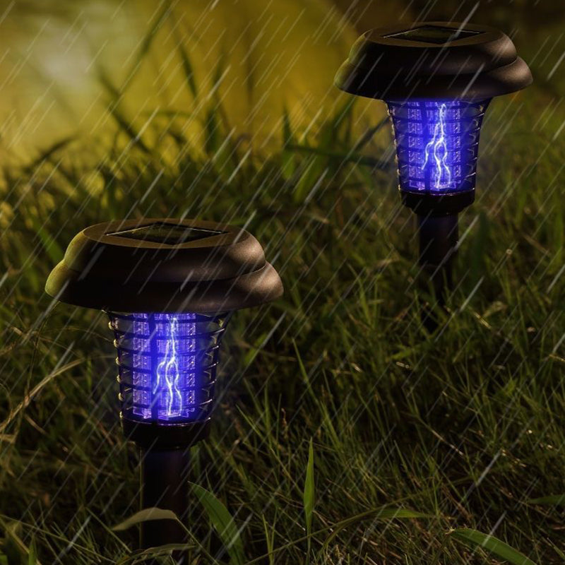 2-i-1 Solcelle Insektlampe – Automatisk lys & effektiv myggefælde