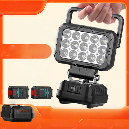 180° Roterbar LED-Arbejdslampe: Kraftigt Lys med USB-Powerbank