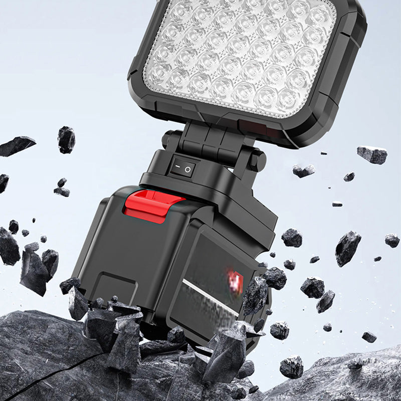 180° Roterbar LED-Arbejdslampe: Kraftigt Lys med USB-Powerbank