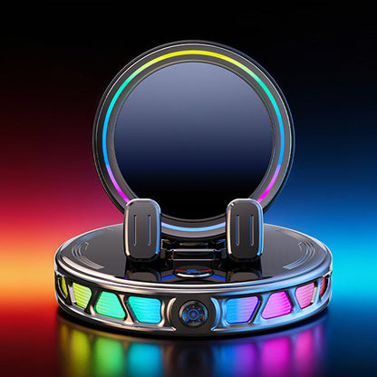 360° Roterbar Mobilholder til Bilen med Trådløs Opladning og RGB-lys