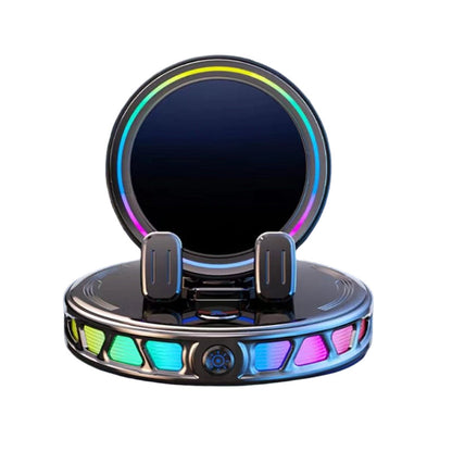 360° Roterbar Mobilholder til Bilen med Trådløs Opladning og RGB-lys