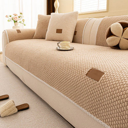 Premium Sofaovertræk – Tykt tekstil med anti-glid bagside