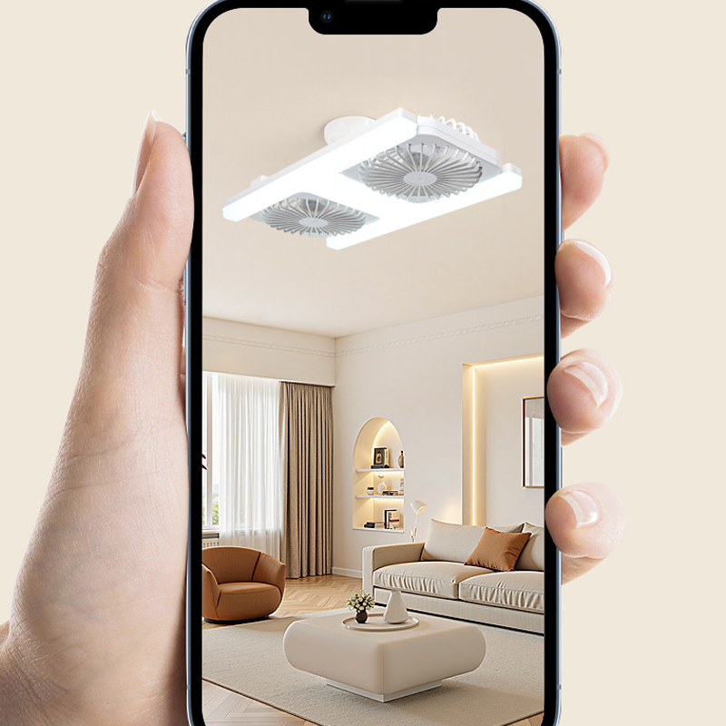 Loftventilator med LED-lys (60W) – Til standard fatning