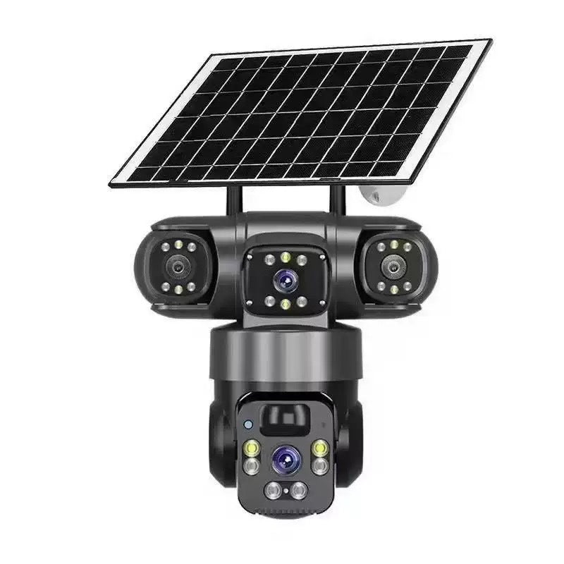 Smart Solcelle-Sikkerhedskamera – Med multivisning og sirene