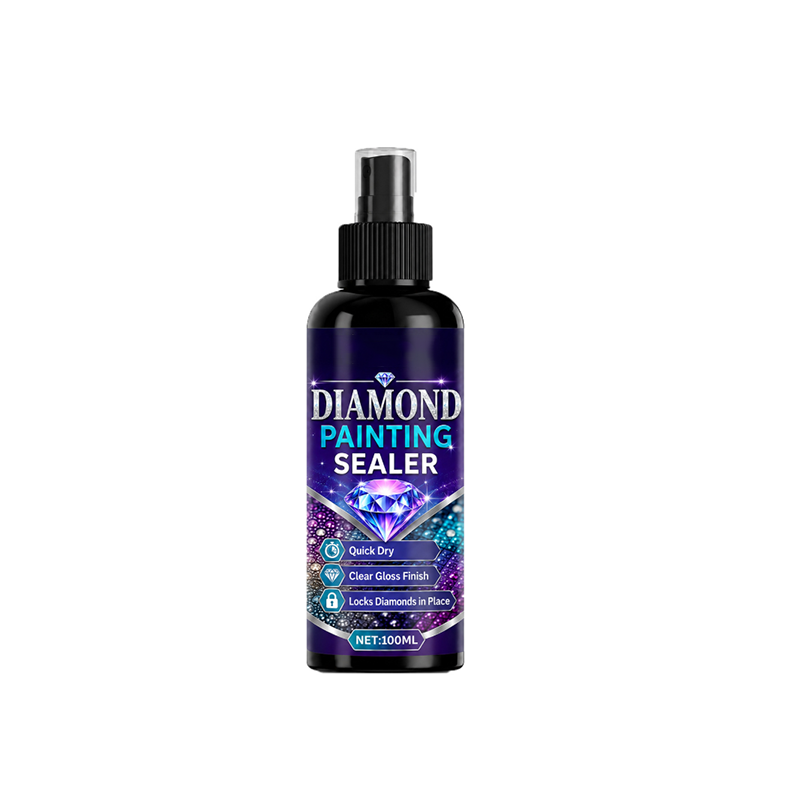 Krystalklar Forsegler til Diamond Painting med Skinnende Finish