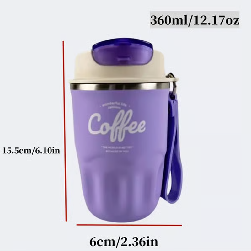 Premium Termoflaske I 316 Rustfrit Stål Hold Din Kaffe Varm Hele Dagen
