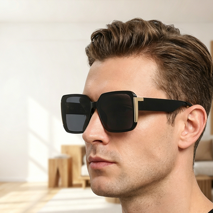 Klassiske Retro-Solbriller – Firkantet oversize-design