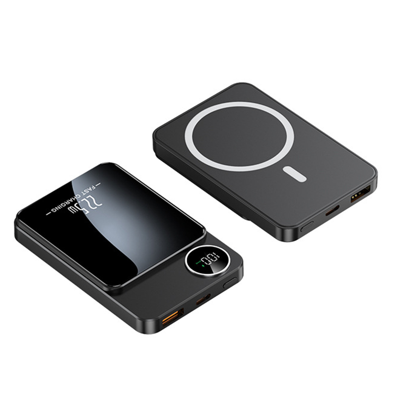 Slim Magnetisk Powerbank – 15W trådløs & 22.5W hurtigopladning
