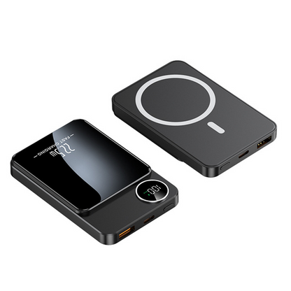 Slim Magnetisk Powerbank – 15W trådløs & 22.5W hurtigopladning