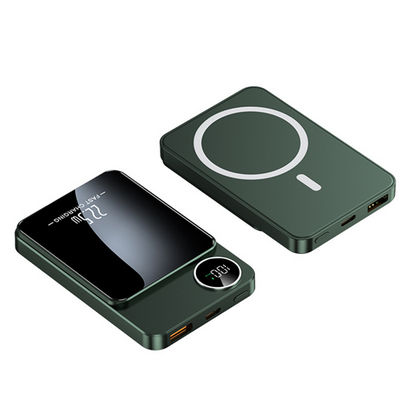 Slim Magnetisk Powerbank – 15W trådløs & 22.5W hurtigopladning