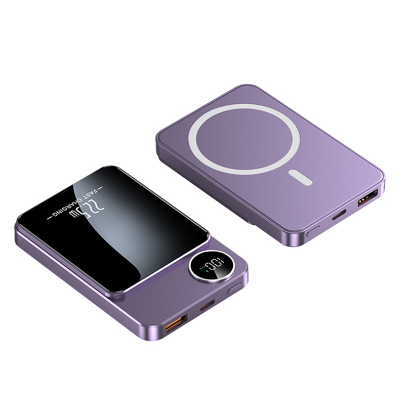 Slim Magnetisk Powerbank – 15W trådløs & 22.5W hurtigopladning