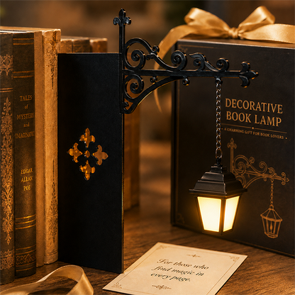Lysende Dekorativ Bogstøtte I Klassisk Retro Design