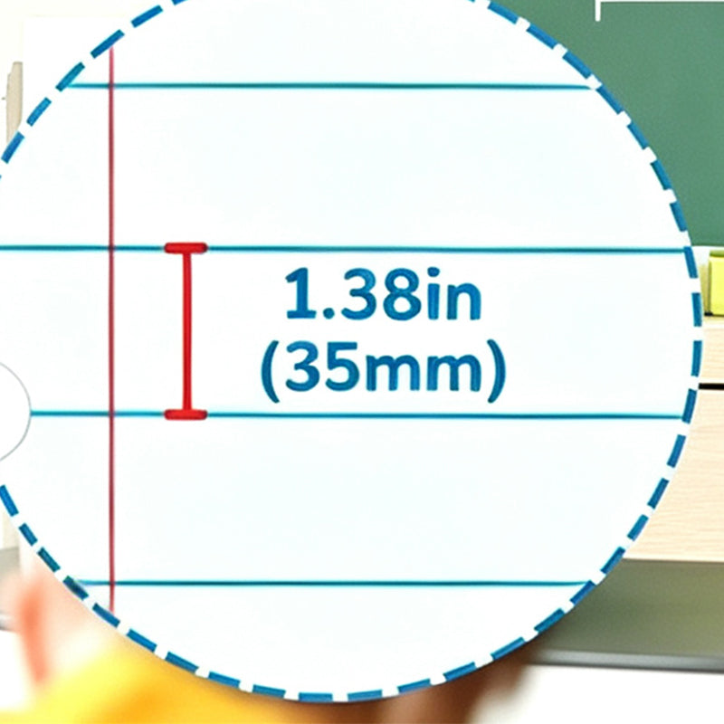Magnetisk linjeret whiteboard til køleskabet, der kan aftørres helt uden spor