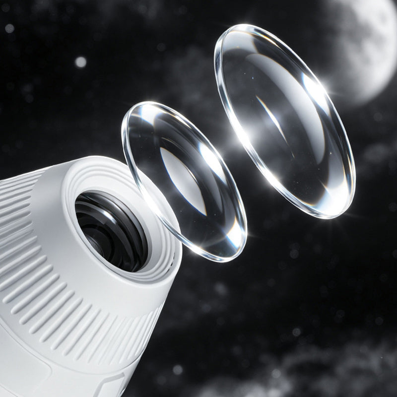 Planetarisk HD-projektor med justerbar brændvidde til magisk kosmiske stemning