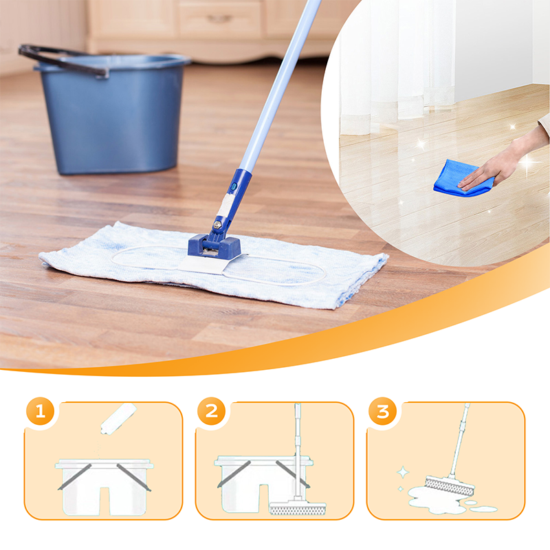 Hurtigtørrende Gulvrens – Langvarig Duft, Skinnende & Stribefri, Velegnet til Flere Gulvtyper